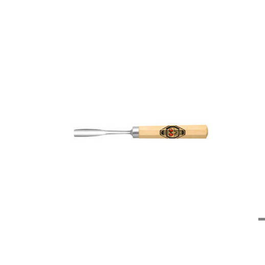 Kerbschnitzbeitel 6 mm - Gekröpft mit Tiefer Höhlung | Stich 10