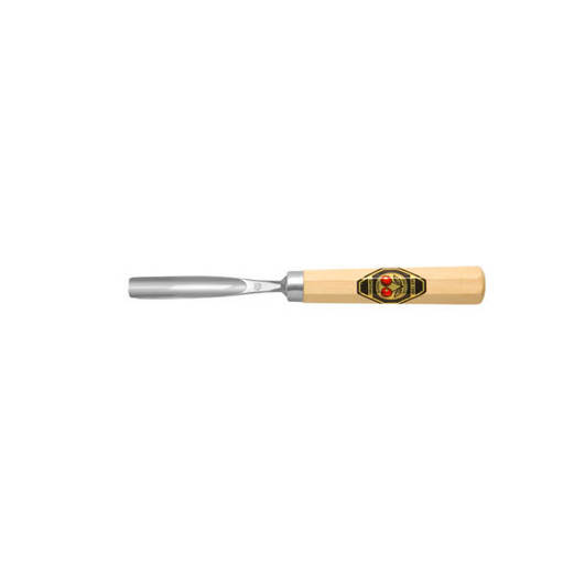 Kerbschnitzbeitel gebogen 4 mm - Mittlere Höhlung, Stich 8