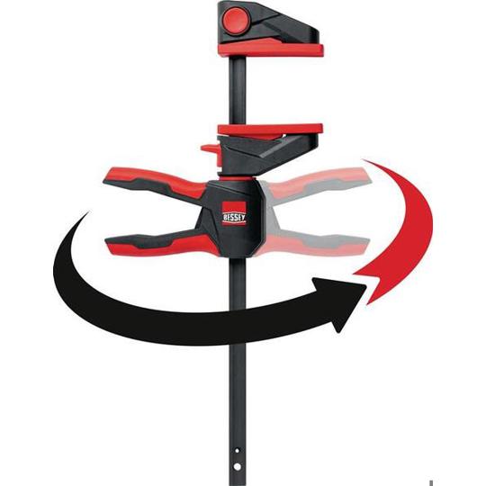 BESSEY EZ360 Einhandzwinge - Spannweite 600 mm, Anpassungsbreite 80 mm, Spreizweite 195-765 mm