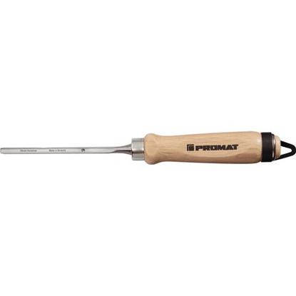 PROMAT Hohlbeitel B.20mm mit 2 Stahlzw. Weißbuchenholz Ulmer Form - CV-Stahl