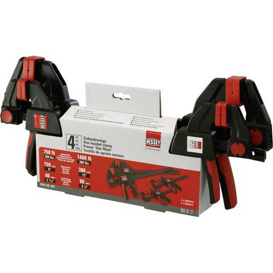 Bessey EZM-EZL Set - Einhandzwingen, Spannweite max. 300 mm, Ausladungs-Ma