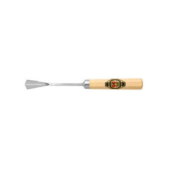 Gaißfuß Bildhauerbeitel 10 mm - Gekröpfter Gaißfuß 75° - Stich 39