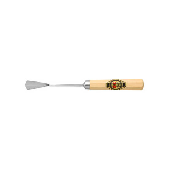 Gaißfuß Bildhauerbeitel 14 mm - Gekröpfter Fuß 75° - Stich 39