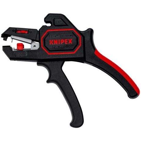 KNIPEX 12 62 180 - Automatische Abisolierzange 180 mm | Hochwertige Kabelschere