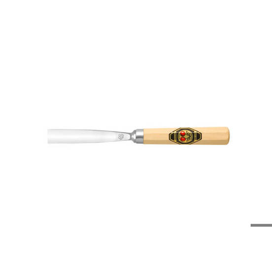 Bildhauerbeitel 12 mm - Gerades Flacheisen - Stich 4 | Präzisionswerkzeug für Feinheiten