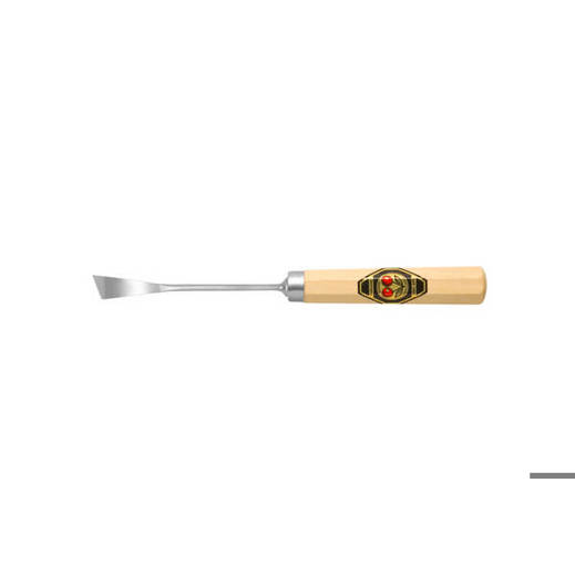 16 mm Bildhauerbeitel - Gekröpftes Linksschräges Balleisen, Stich 1