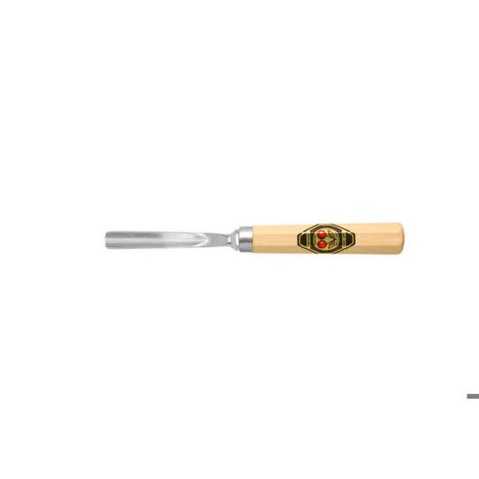 Kerbschnitzbeitel Gebogen 10 mm - V-förmige Schneide | Stich 39 für Präzise Schnitzarbeiten