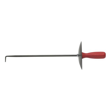 ORION Spänehaken 300x8 mm - Flacher Teller mit Kunststoffgriff