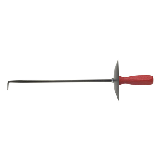 ORION Spänehaken 500x8 mm - Flacher Teller mit Kunststoffgriff